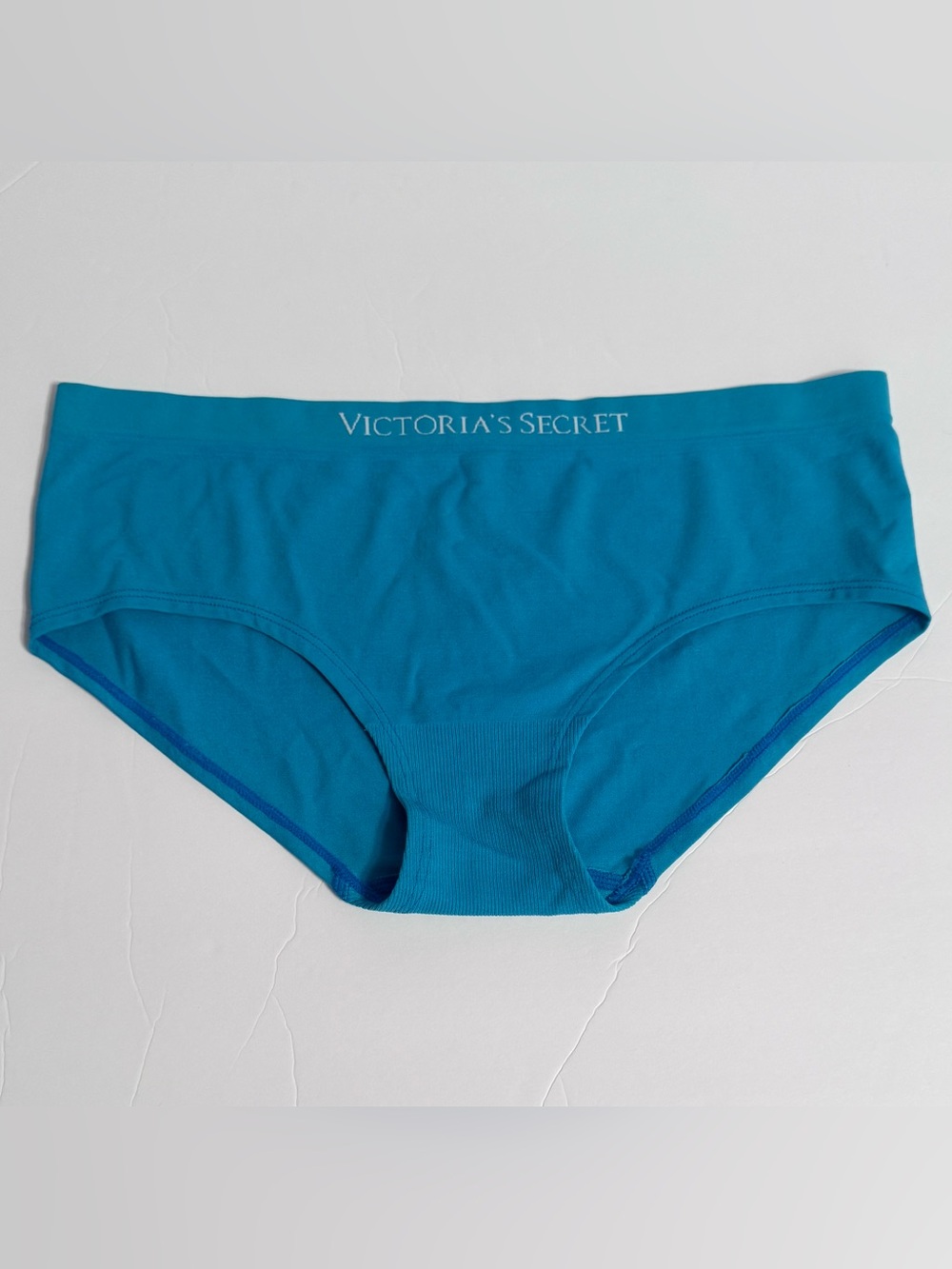 Victoria's Secret Teal Hiphugger Panty Stretch Material Size Large